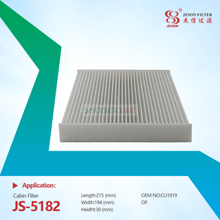 JS-5182 Factory Direct Price Auto Parts Activated Carbon Filter for 87139YZZ30 FP1919 CU1919 87139-02020 87139-YZZ16 87139-06050