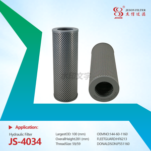 JS-4034 High Performance Hydraulic Filters 144-60-11160 HF6213 P551160 New Condition High Pressure Construction Machinery Parts Factory