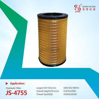 JS-4755 China Made Truck Engine Filter Hydraulic Oil Filter 1R0741 P556064 76624214 L1930836 HF556064