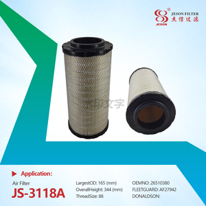 JS-3118A Direct Sales High-quality Construction Machinery 26510337 26510380 26510342 Perkins Air Filter Excavator Parts