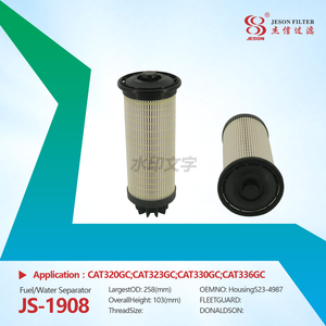 JS-1908 Manufacturer Engines Parts water Separator diesel Fuel Filter 523-4987 Racor Fuel Filter Water Separator for Excavator