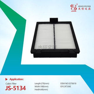 JS-5134 High Quality Auto Spare Parts Cabin Air Filter High Efficiency Wholesale 3276618 PA5720 Cabin Air Filter