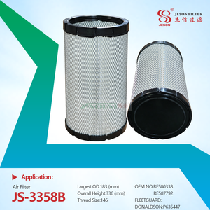 JS-3358AB High Performance Tractor Diesel Engine Air Filter RE587791 RE587792 for Tractor Engine Parts AF4191 AF4192 RE580337 RE580338