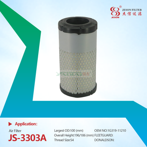 JS-3303AB Excavator Accessories Air Filter Kit K7591-82360 1G319-11210 for Kubota RTVX900 RTVX1100 WIX WA10428 Diesel Engine Spare Parts