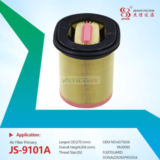 JS-9101A High Quality Automotive Air Cleaner Air Filter Automotive Parts for MASSEY FER OEM C27380 4375638 4375638M1 PA30095 P953554